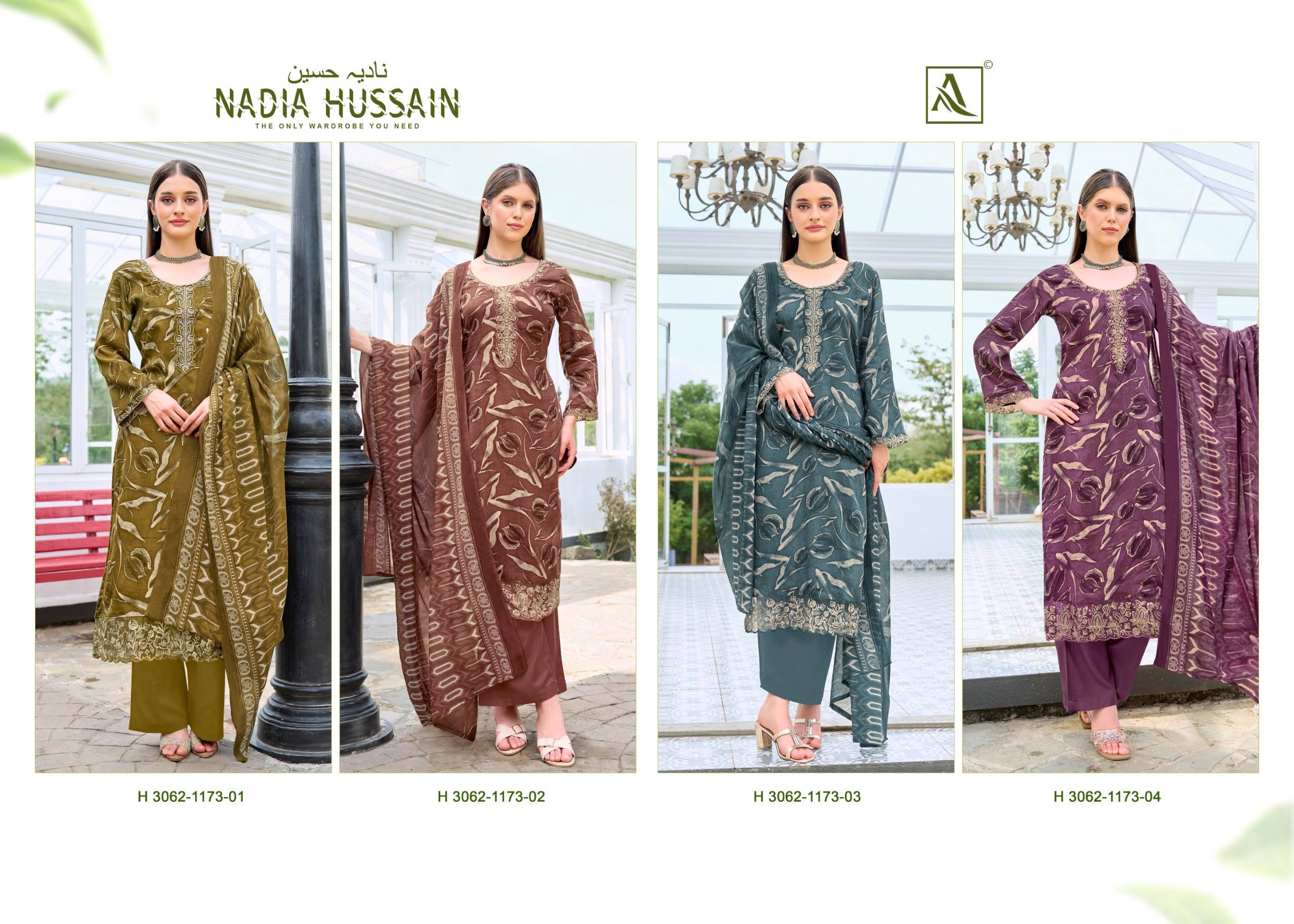 NADIA HUSSAIN By ALOK SUIT 01 To 04 Series Beautiful Festive Suits Stylish Fancy Colorful Ethnic Wear Pure Jam Cotton Print Dresses At Wholesale Price